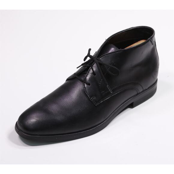Ecco Men's Metropole Milan Chukka Boots Black Leather Eu 43 - US 9 - Picture 1 of 11